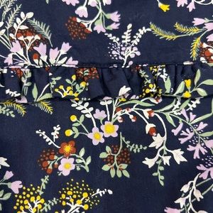 Janie & Jack Navy Blue Wildflower Floral Romper Jumpsuit Outfit 2T.